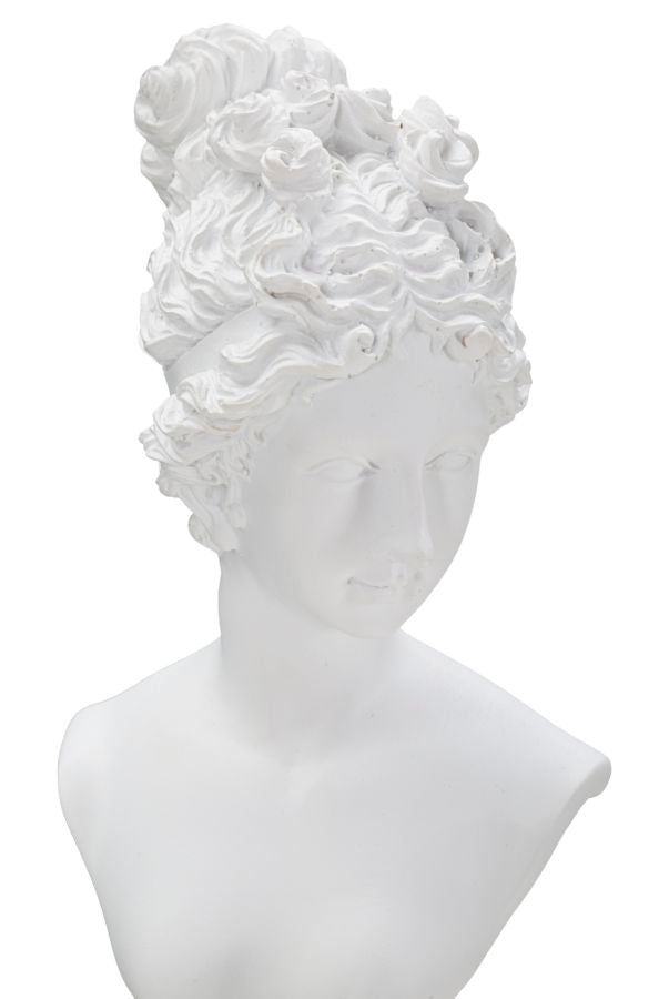 Scultura Elegante di Donna con Base - 11x10,5x35,5 cm