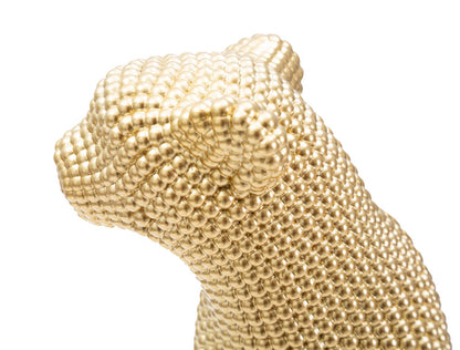 Statuette Goldener Leopard 23x15,5x29 cm