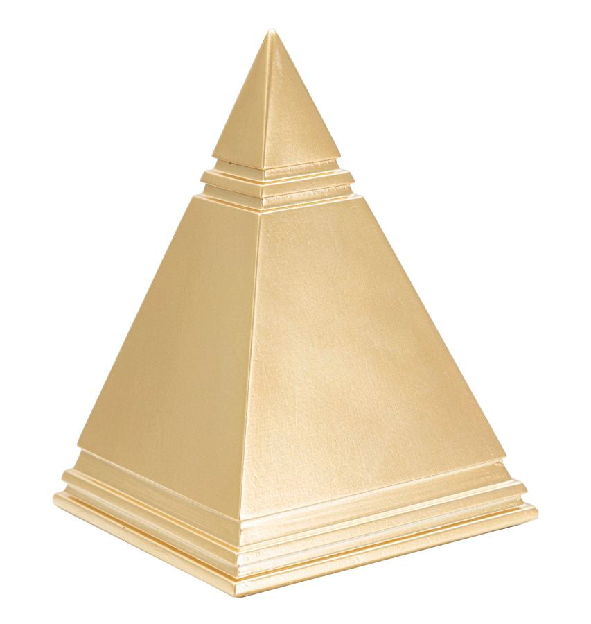 Elegante goldene Pyramide 11,5x11,5x15,5 cm