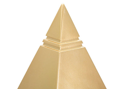Elegante goldene Pyramide 11,5x11,5x15,5 cm