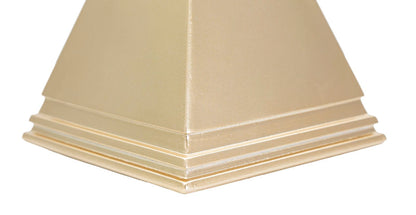 Elegante goldene Pyramide 11,5x11,5x15,5 cm