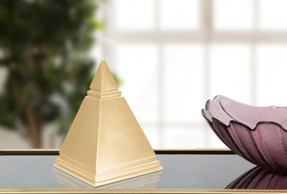 Elegante goldene Pyramide 11,5x11,5x15,5 cm
