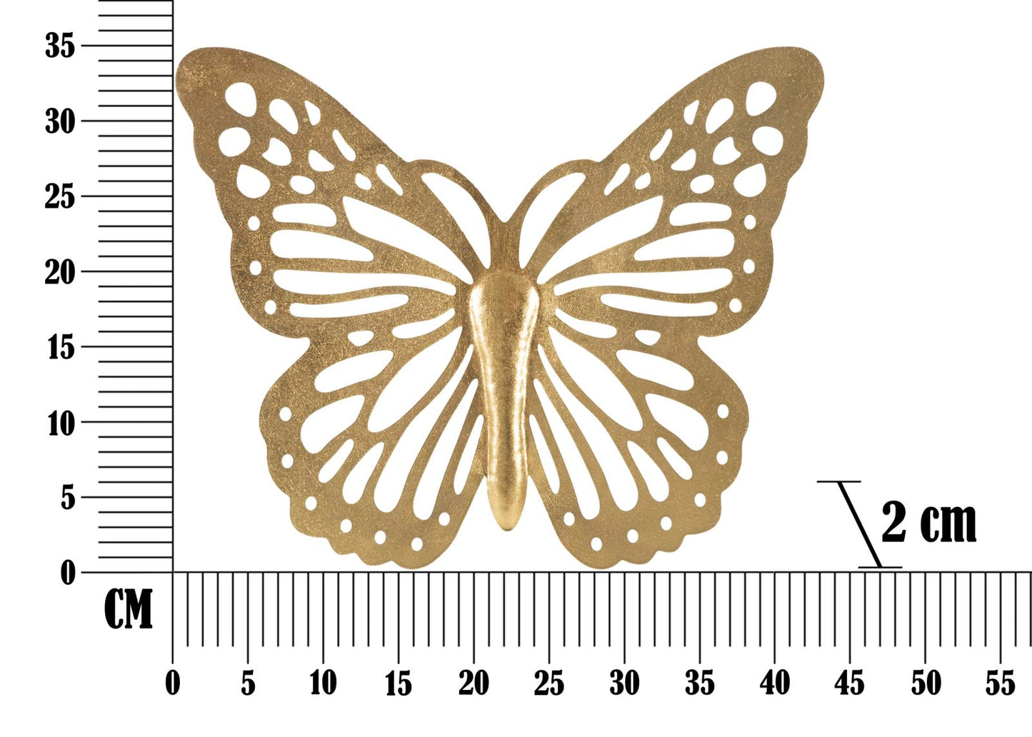 Dekorativer 3D-Schmetterling Elegant 43x2x35 cm