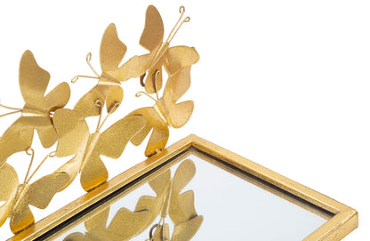 Elegante Wandregale mit Schmetterlingsdekorationen - Paar 43x19,2x16,5 cm