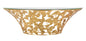 Console da muro elegante con design a foglia cm 120x40,5x37,2