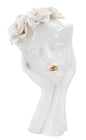 Elegant Female Mask Vase 16.5x14x27.3 cm