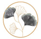 Decorative Iron Panel with Floral Design Ø 45.5 cm