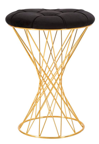 Hocker Torre Elegant Schwarz Ø 41x50
