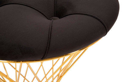 Hocker Torre Elegant Schwarz Ø 41x50