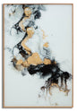 Decorative Glass Panel with Elegant Ghost Frame 80x3.5x120 cm