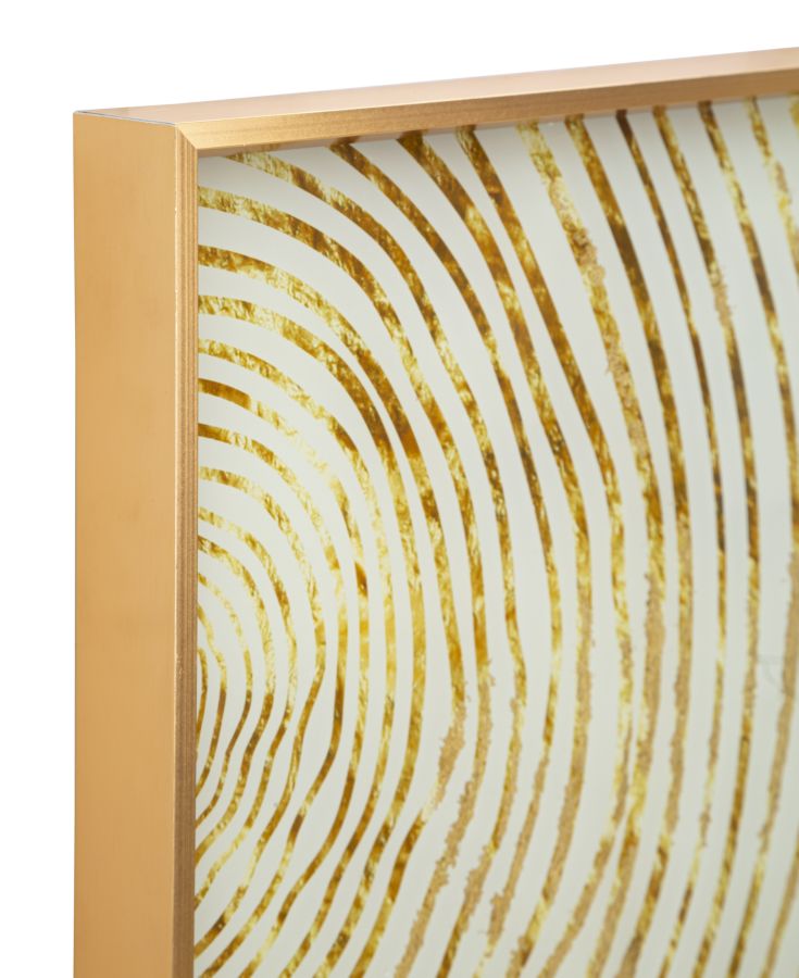 Dekoratives Glaspaneel mit Woody-Rahmen 60x3,5x90