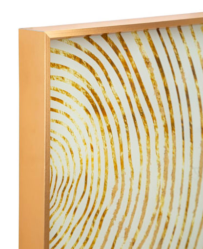 Dekoratives Glaspaneel mit Woody-Rahmen 60x3,5x90