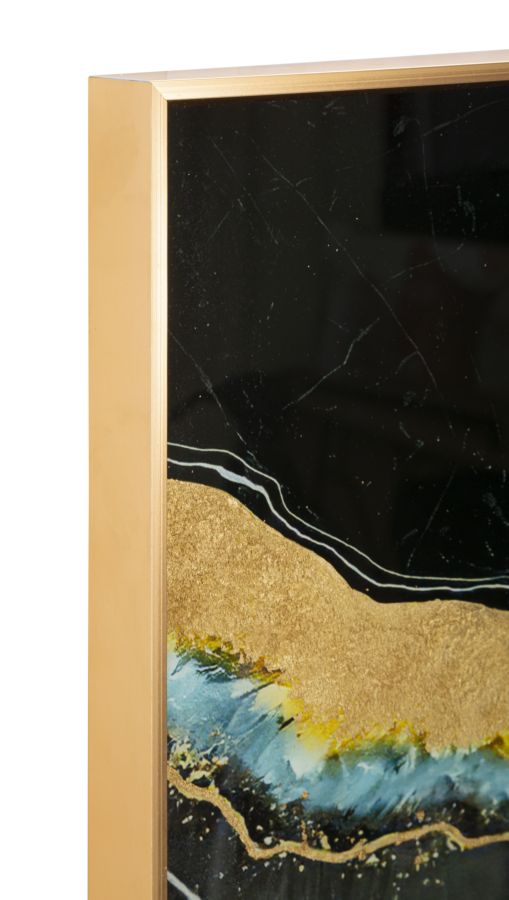 Pannello Decorativo in Vetro con Cornice Elegante Darky 60x3,5x90 cm