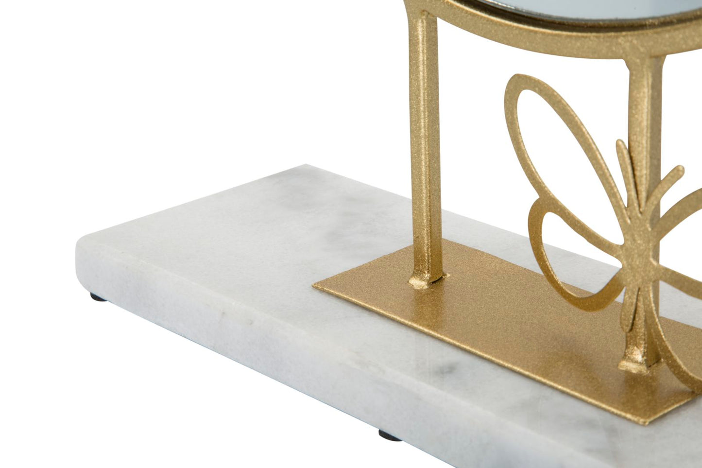 Eleganter Tischspiegel mit Schmetterlingsverzierung 30x9x39,5 cm