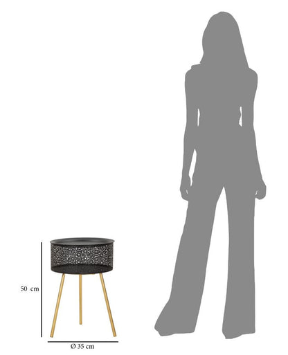 Beistelltisch Blacky Ø 35x50 cm
