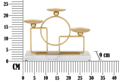 Kerzenständer Geometrisch für Kerzen Marie 30x9x22 cm