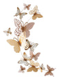 3D Decorative Panel Butterflies Gold/Pink cm 59.5x4x111.5