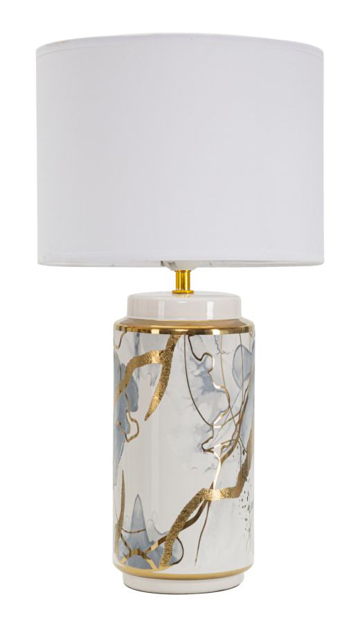 Tischlampe Glam abstrakt schwarz ø 25x48 cm