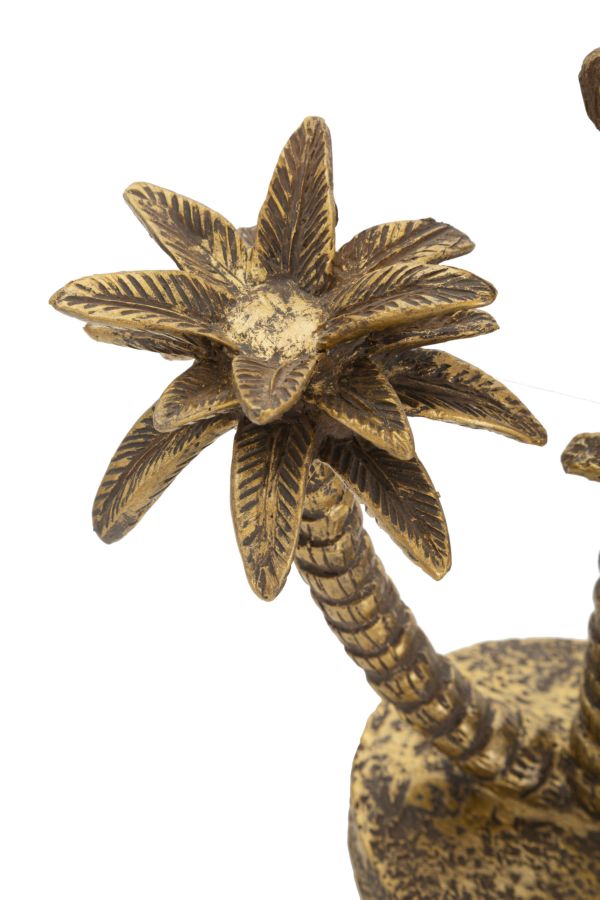 Elegante Palm-Tischlampe mit Palmenfuß