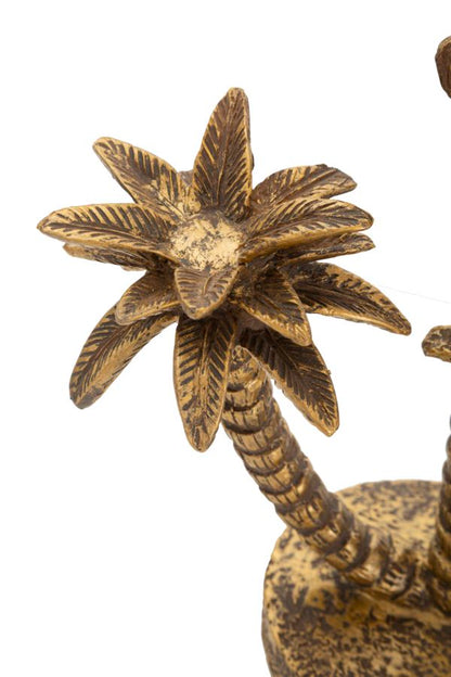 Elegante Palm-Tischlampe mit Palmenfuß