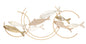Decorative Iron Panel Fishy Move 142.9x5x61.6 cm