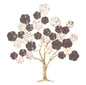 Purpy Tree-Shaped Decorative Iron Panel 73.7x5x80 cm