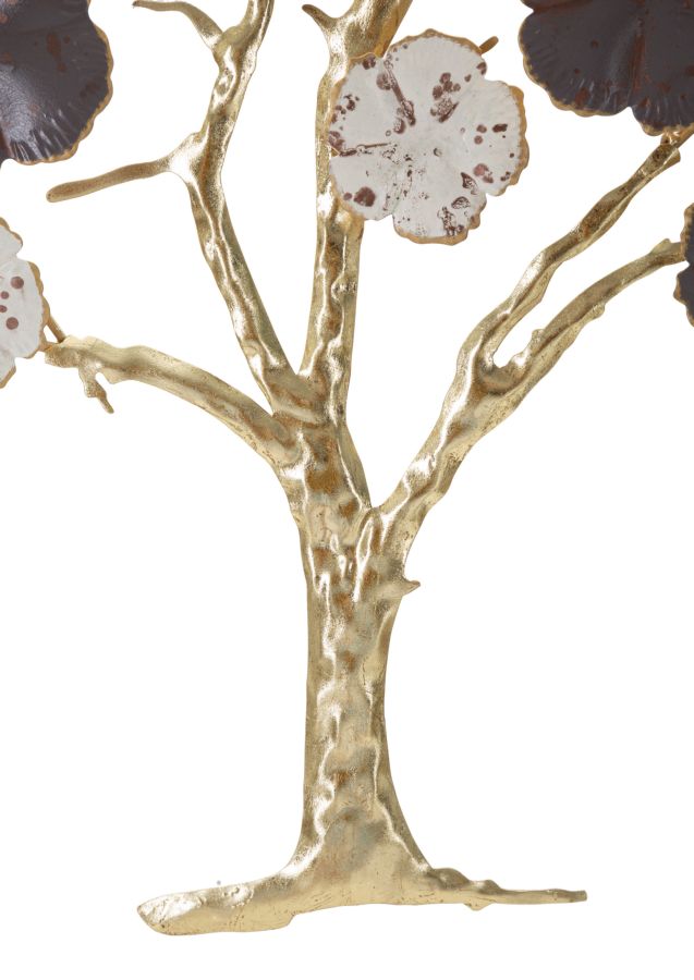 Deko-Wandpaneel Purpy Baum aus Eisen 73,7x5x80 cm