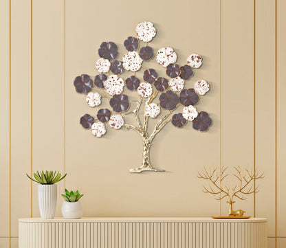 Deko-Wandpaneel Purpy Baum aus Eisen 73,7x5x80 cm