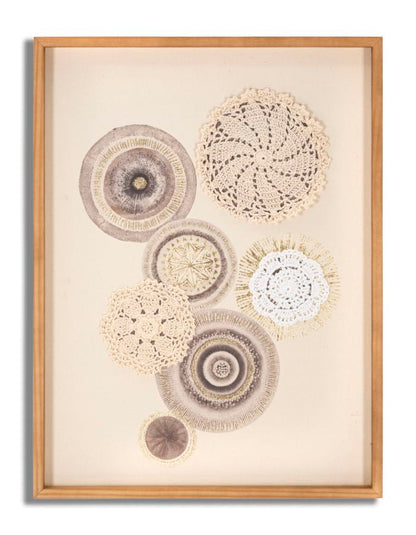Dekoratives Paneel Circly mit Einlagen – 45x3,2x60 cm
