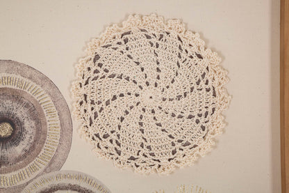 Dekoratives Paneel Circly mit Einlagen – 45x3,2x60 cm