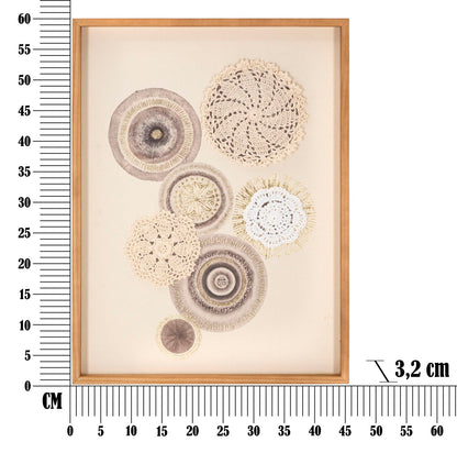 Dekoratives Paneel Circly mit Einlagen – 45x3,2x60 cm