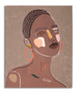 Tribal Art on Canvas - Dimensions 80x2.8x100 cm