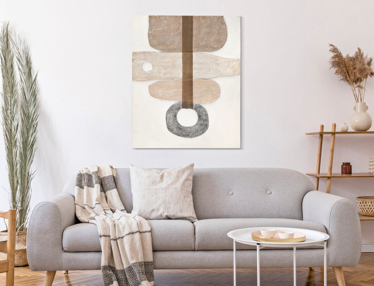 Stony Canvas Painting - 80x2.8x100 cm Elegant and Modern