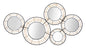 Decorative Iron Panel with Oporto Mirrors 111x9.5x59 cm