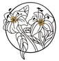 Decorative Iron Panel Flotis 63x2x69 cm