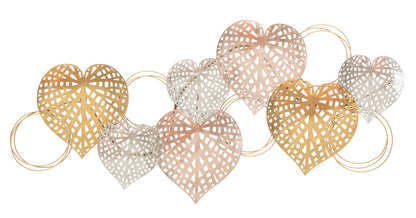 Dekoratives Herz-Eisenpaneel 91x2,5x39,5 cm