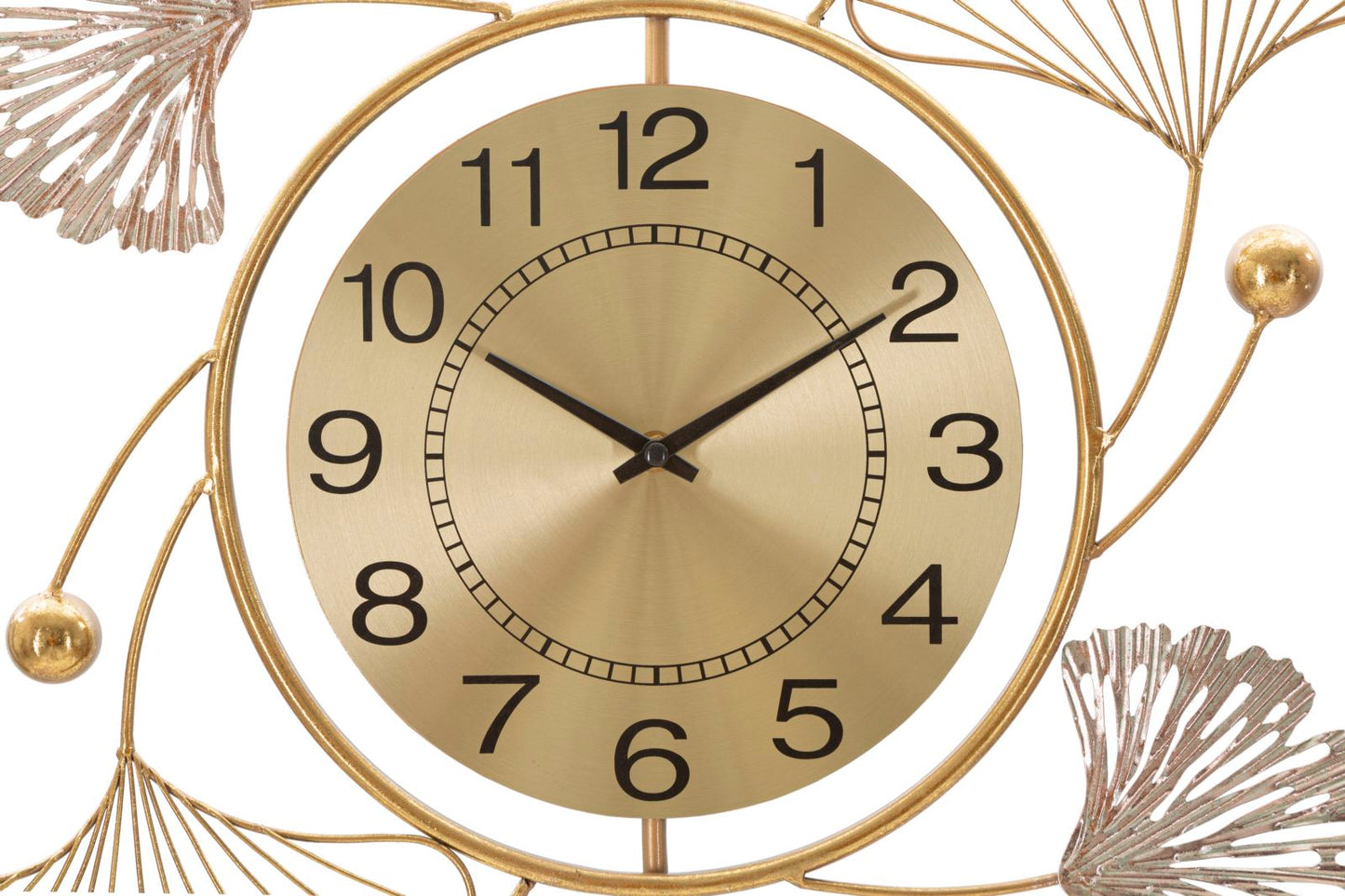 Dekoratives Eisenpaneel mit Uhr – 52,5x3,5x102 cm