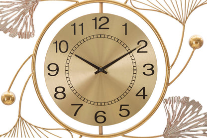 Dekoratives Eisenpaneel mit Uhr – 52,5x3,5x102 cm
