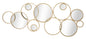 Decorative Iron Panel with Mixed Mirrors cm 123x4.5x51.5