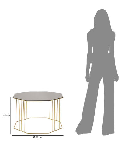 Tavolino da caffè ottagonale 70 cm - Design elegante e versatile