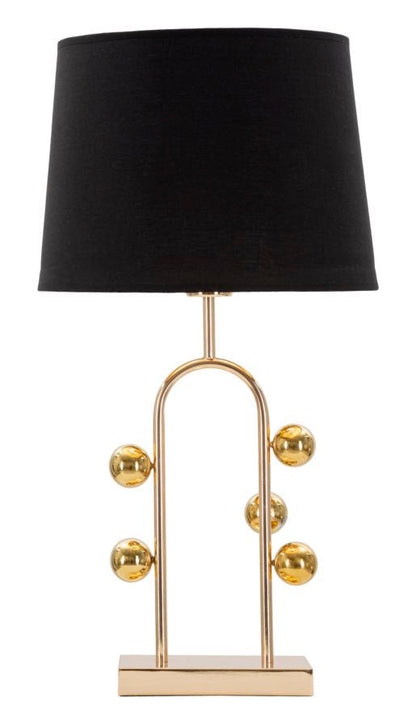 Tischlampe Bubble aus goldenem Metall, ø 32,5x61 cm