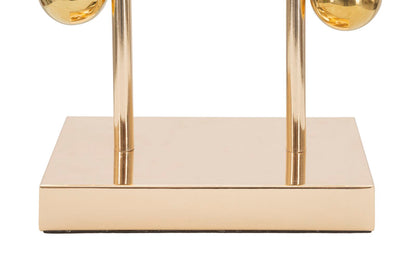 Tischlampe Bubble aus goldenem Metall, ø 32,5x61 cm