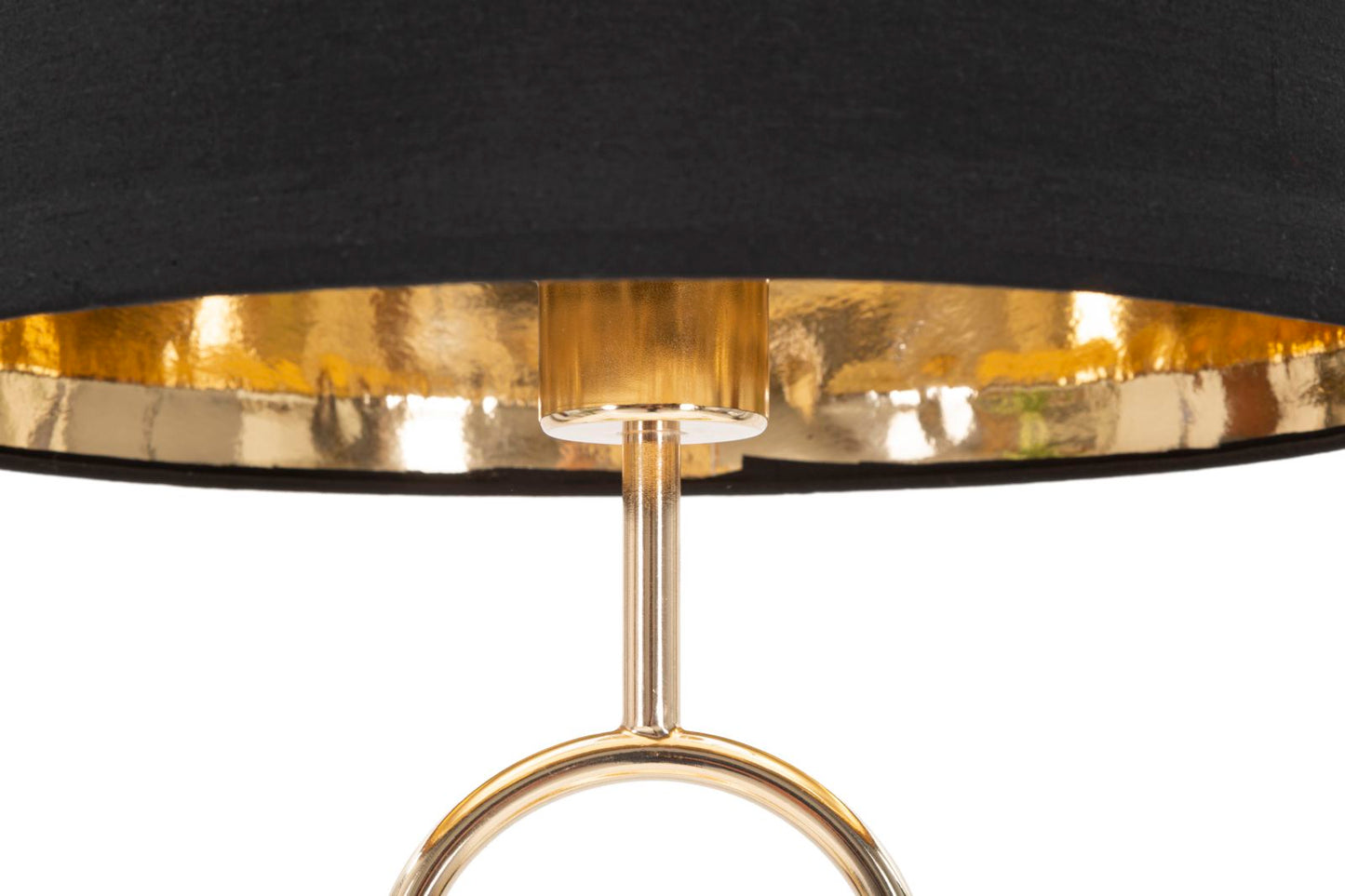 Tischlampe Bubble aus goldenem Metall, ø 32,5x61 cm