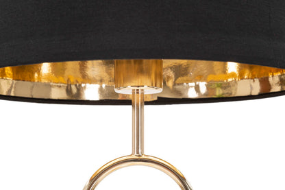 Tischlampe Bubble aus goldenem Metall, ø 32,5x61 cm