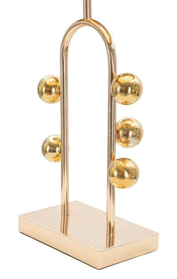 Tischlampe Bubble aus goldenem Metall, ø 32,5x61 cm