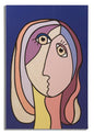 Double-sided painted print, large -b- 80x3x120 cm