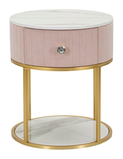 Nachttisch Montpellier Rosa Elegant Ø 42x48 cm