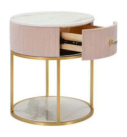 Nachttisch Montpellier Rosa Elegant Ø 42x48 cm