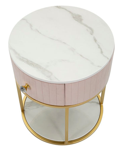 Nachttisch Montpellier Rosa Elegant Ø 42x48 cm