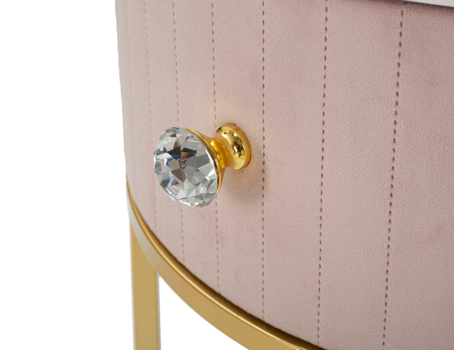 Nachttisch Montpellier Rosa Elegant Ø 42x48 cm